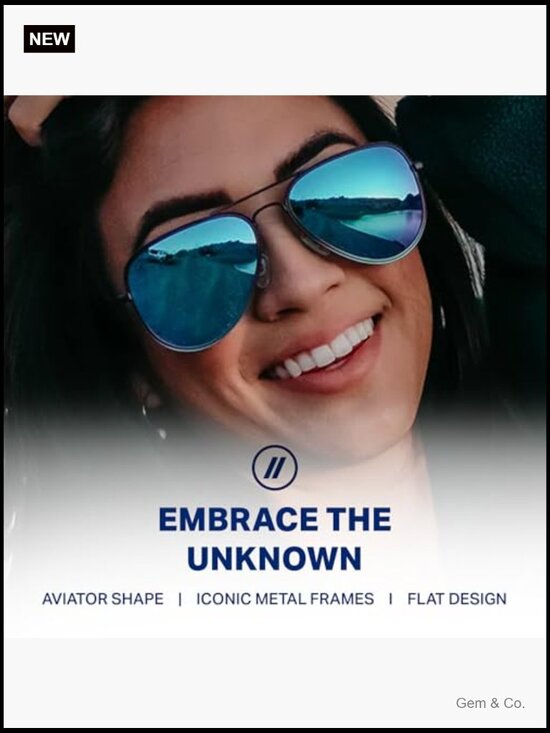 Aviator Polarized Sunglasses 100% UV Protection Metal main image 5